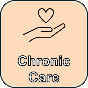 button graphics chronic care orange 00001